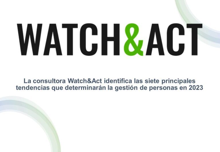 La consultora Watch&Act identifica las siete principales tendencias que determinarán la gestión de personas en 2023